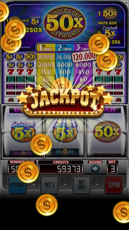 Quintuple 50x Free Slots screenshot 2