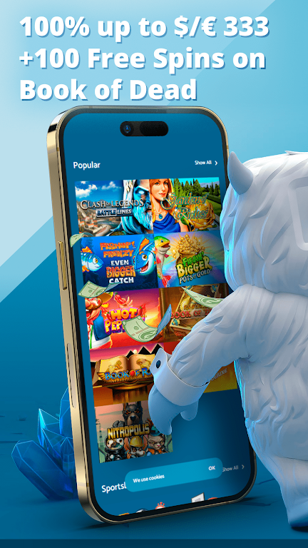 Yeti Casino Mobile screenshot 1