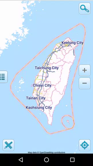 Map of Taiwan offline screenshot 1