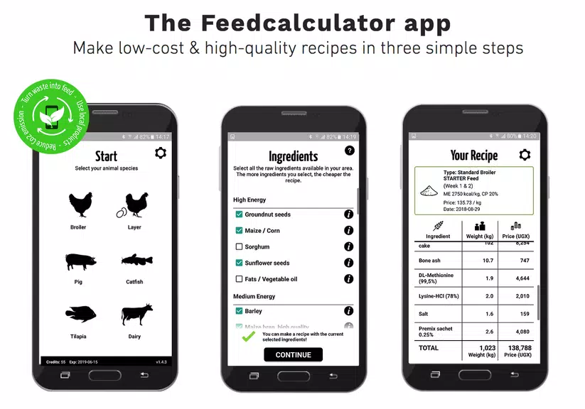 Feed Calculator for livestock screenshot 1