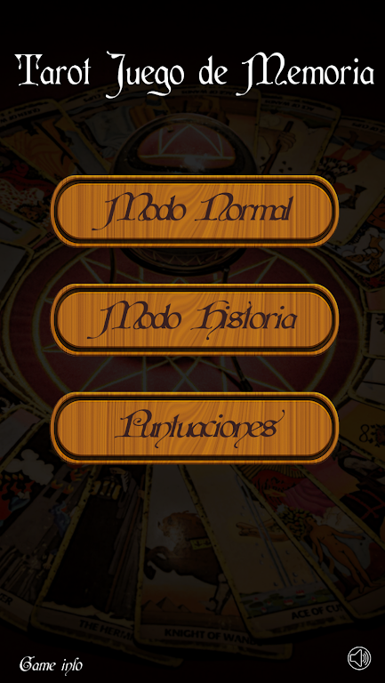 Tarot juego de memoria screenshot 1