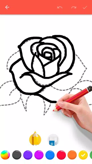 How To Draw Flowers screenshot 2