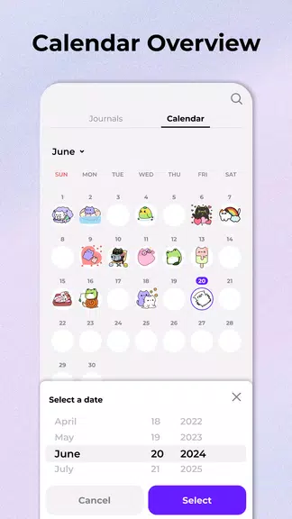 Miuu Note-Cute Diary With Lock screenshot 4