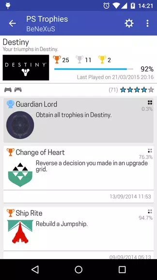 PS Trophies Lite screenshot 3