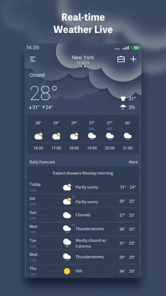 Weather Live - Radar & Widget screenshot 1