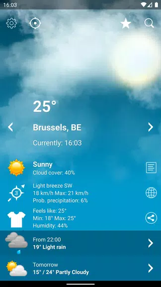 Weather Belgium XL PRO screenshot 1