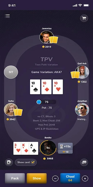 Teen Patti Central screenshot 4