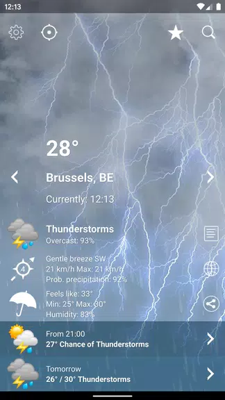 Weather Belgium XL PRO screenshot 2