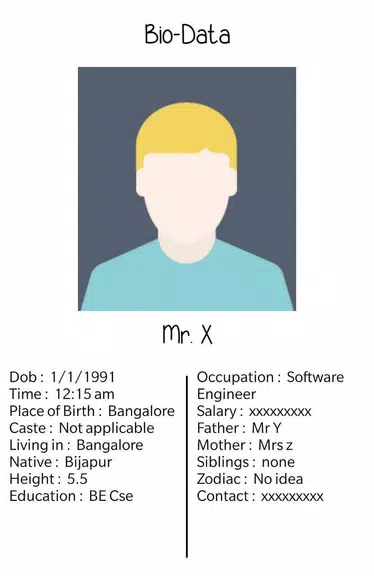 biodata creator screenshot 2