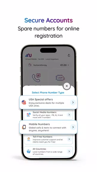 Numero: Travel eSIM & Numbers screenshot 2