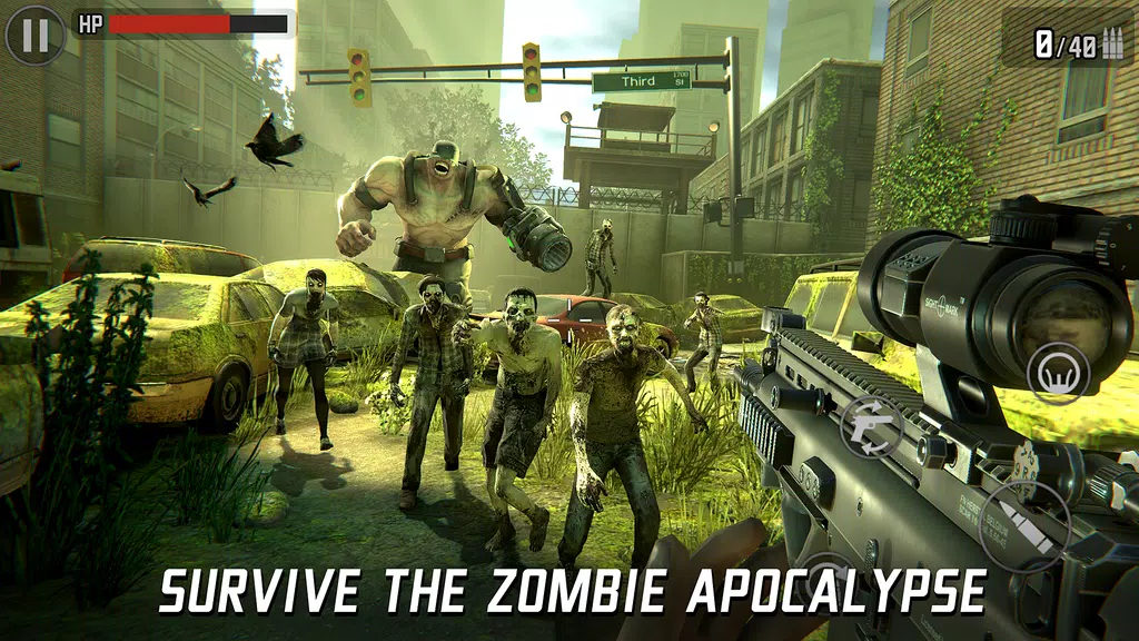 Zombie Sniper War 3 - Fire FPS screenshot 3