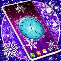 Frozen Winter Analog Clock APK