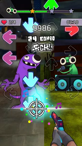 Beat Shooter Night: Rap Battle screenshot 3