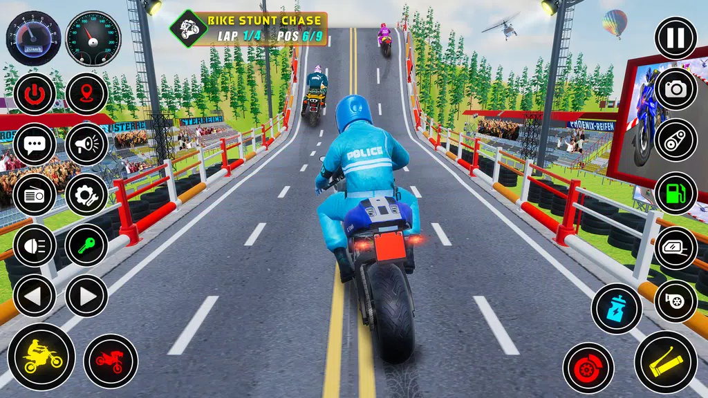 Police bike Stunt Bike Racing screenshot 1