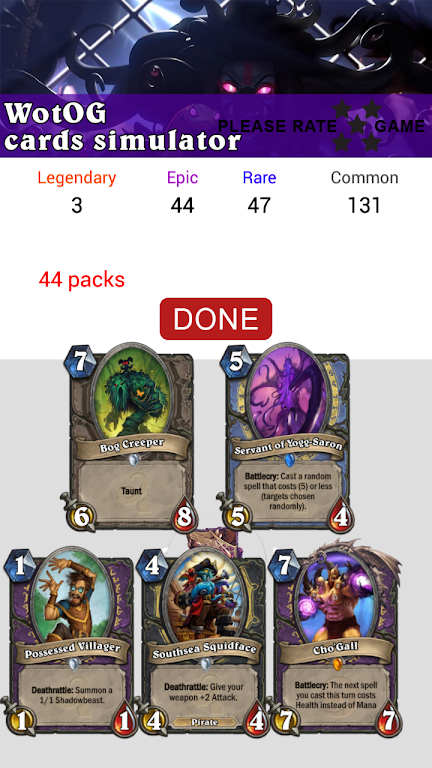 WotOG cards for Hearthstone screenshot 4