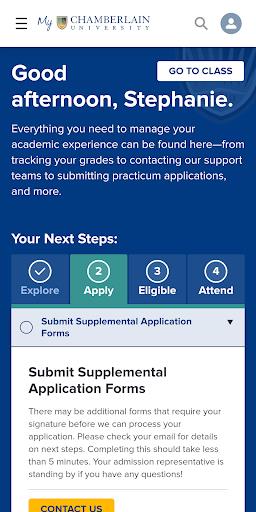 My Chamberlain: Student Portal screenshot 1