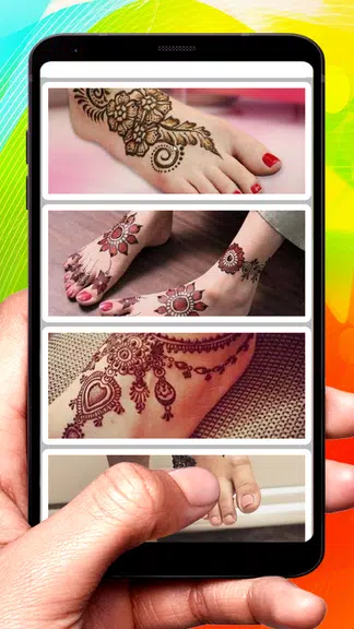 Foot Feet Leg Mehndi Designs screenshot 2