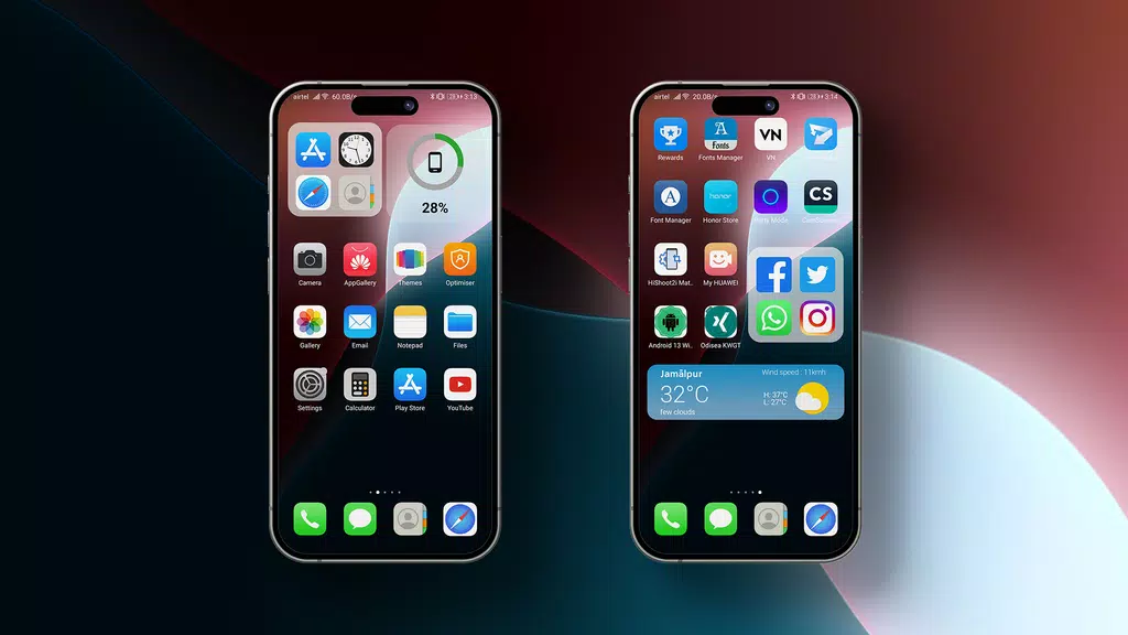 iOS 18 DARK | MAGIC UI THEME screenshot 1