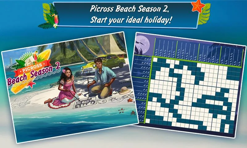 Picross Beach Season 2 Free HD screenshot 1