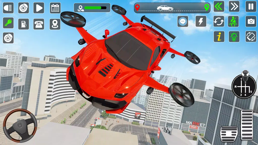 Flying Car Games Car Flight 3D screenshot 1