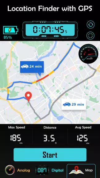 GPS Speedometer HUD Odometer screenshot 3