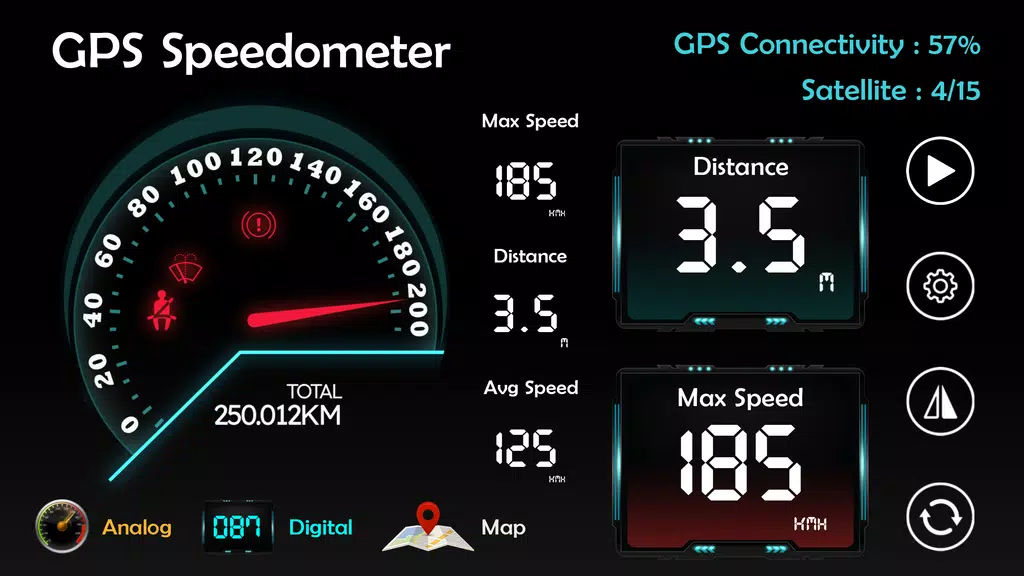 GPS Speedometer HUD Odometer screenshot 4