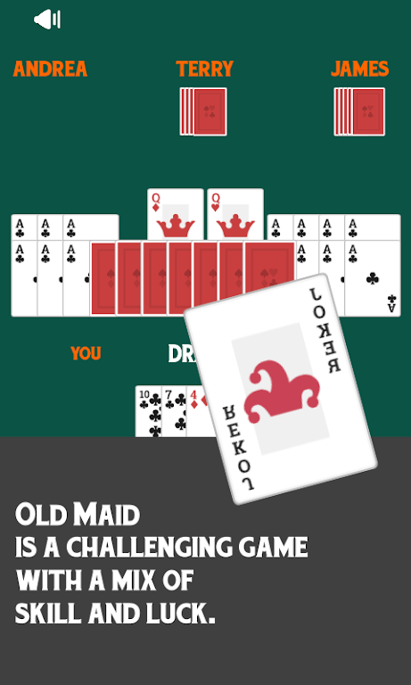 Old Maid Free Card Game screenshot 1