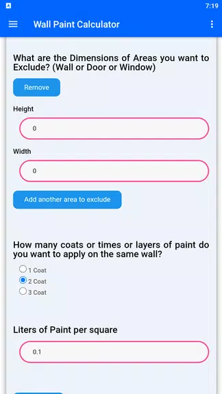 Wall Paint Calculator screenshot 3