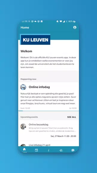 KU Leuven events screenshot 1