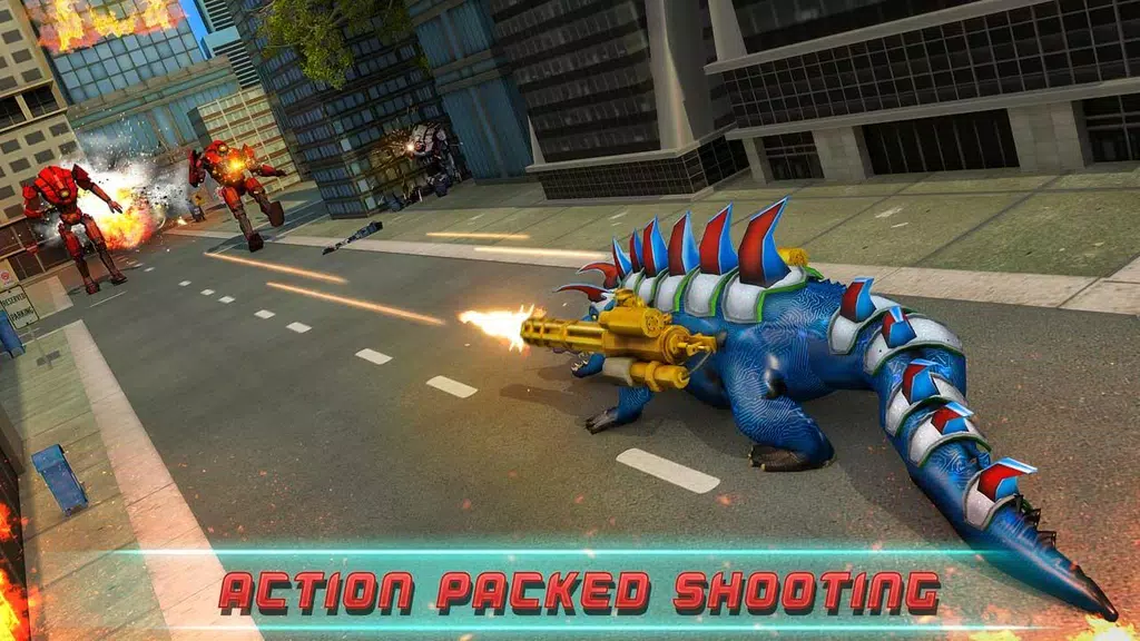 Flying Crocodile Robot Transformation Game screenshot 4