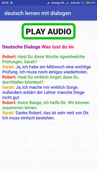 deutsch lernen durch hören A1 screenshot 2