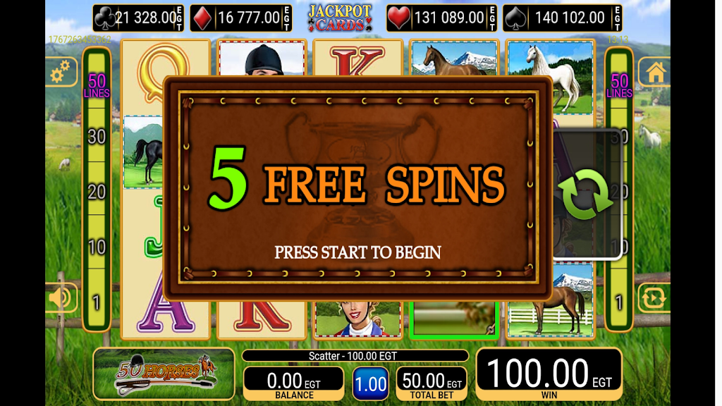 50 Horses Slot screenshot 2