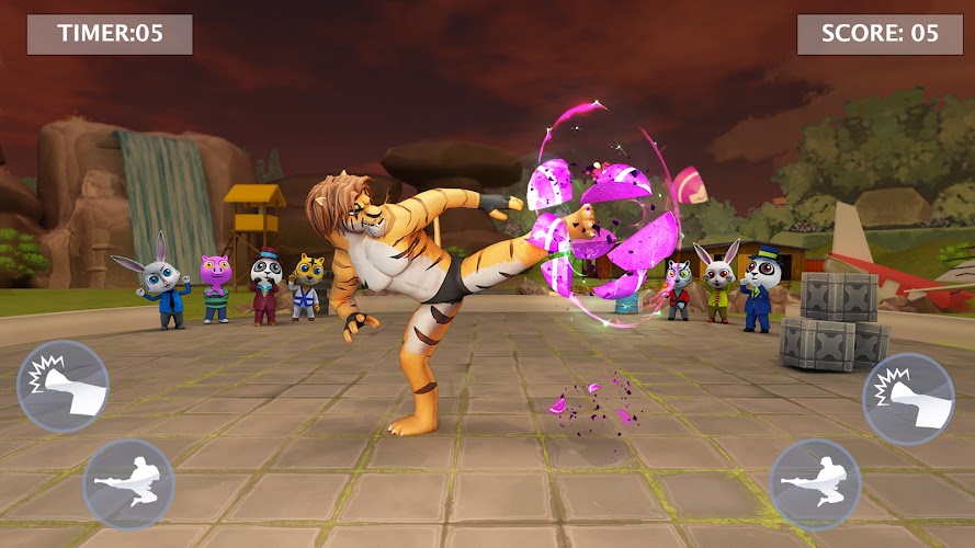 Kung Fu Animal: Fighting Games screenshot 4