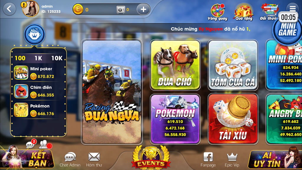 Epic JackPot: Đại gia Game bai Club screenshot 1