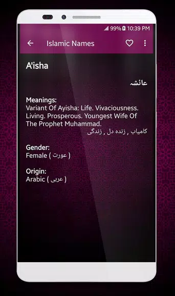 Islamic Names Dictionary screenshot 3