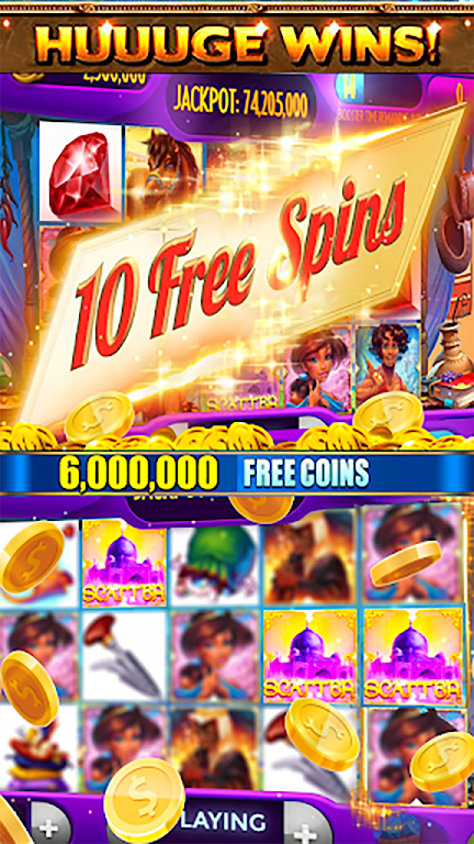 Aladdins Treasures Adventure Tale Free Vegas Slots screenshot 2