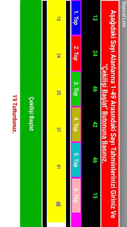 Sayısal Loto screenshot 1