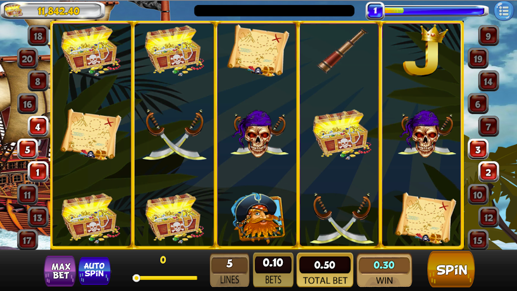 The Last Pirate Slot Machine screenshot 2