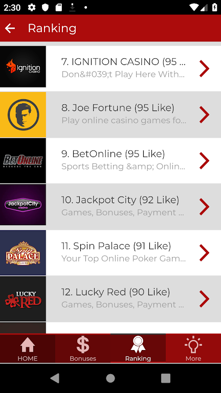 Ignition Best Poker Tips screenshot 2