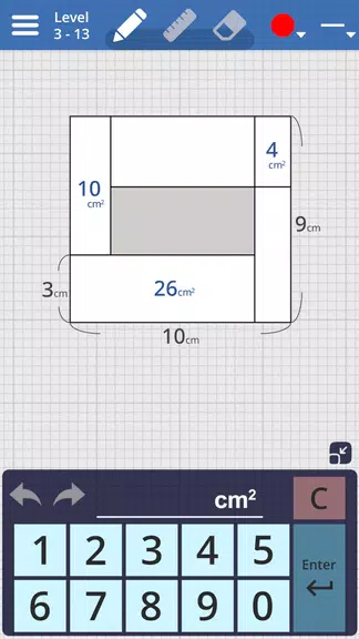 Area Quiz : Geometry Problems screenshot 3