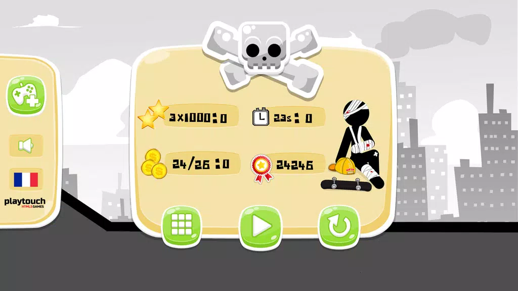 Stickman Skate : 360 Epic City screenshot 3