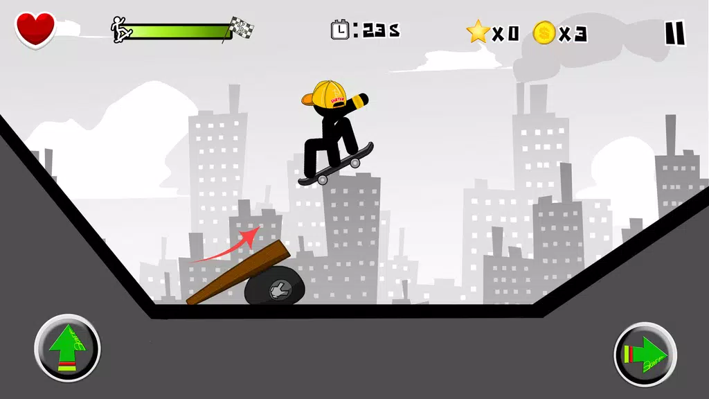 Stickman Skate : 360 Epic City screenshot 1