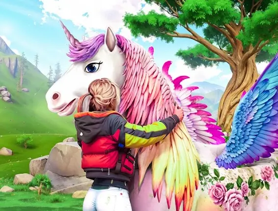 Flying Unicorn Horse Riding screenshot 2