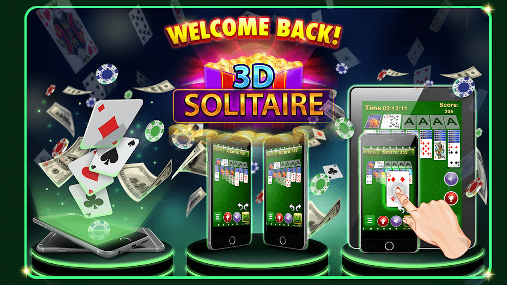 Solitaire 3D - Solitaire Game by JKSOL - Step To Forward screenshot 3