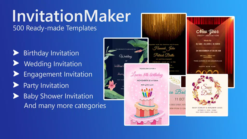 Invitation card Maker, Design screenshot 1