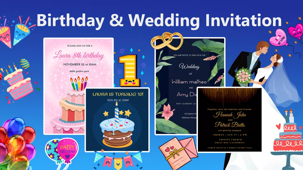 Invitation card Maker, Design screenshot 2