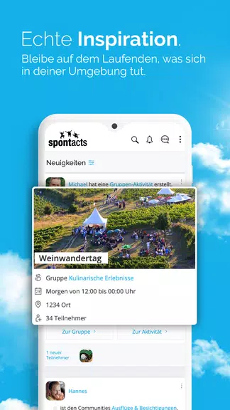 Spontacts Aktivitäten & Events screenshot 3