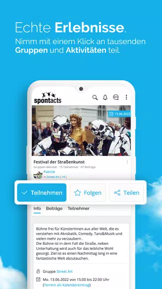 Spontacts Aktivitäten & Events screenshot 2