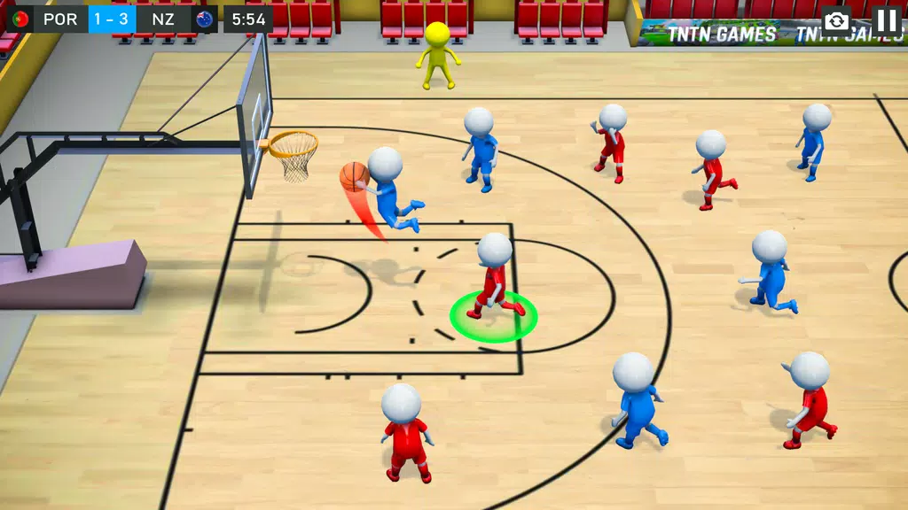 Stickman Basketball Games 3D screenshot 1