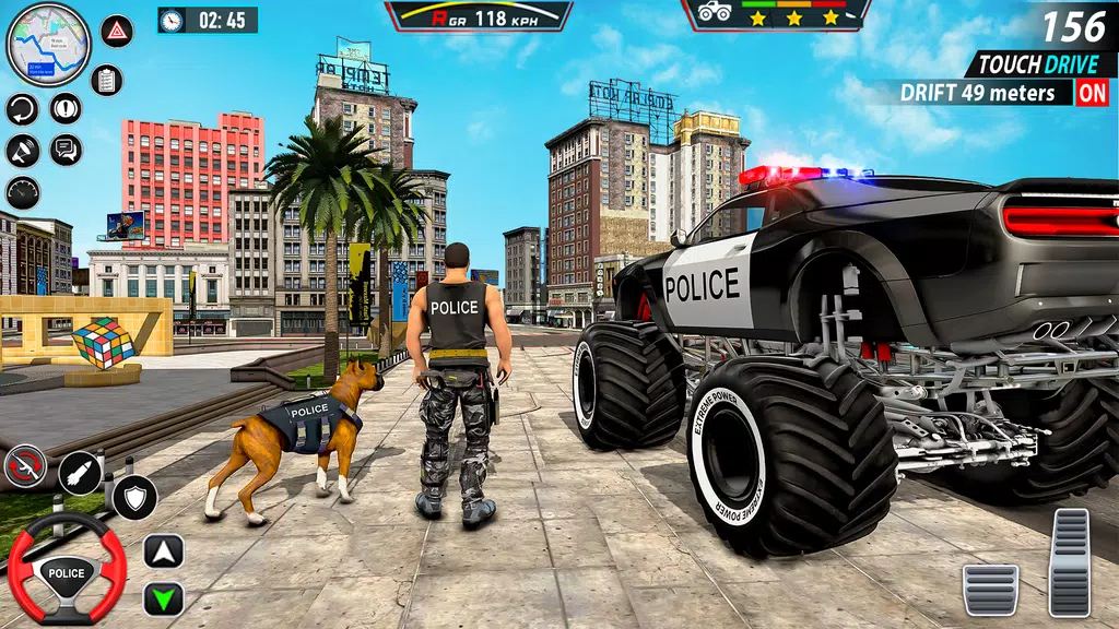 Police Monster Truck Car Games screenshot 1